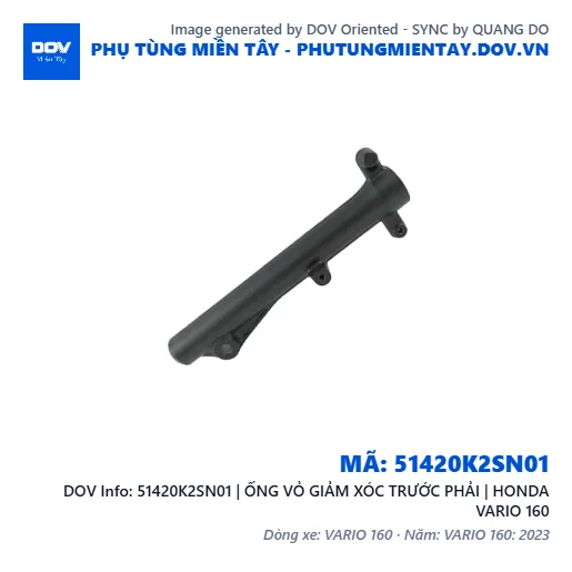 51420K2SN01 | ỐNG VỎ GIẢM XÓC TRƯỚC PHẢI | HONDA VARIO 160 — 51420K2SN01