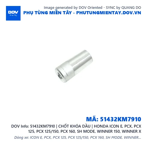 51432KM7910 | CHỐT KHÓA DẦU | HONDA ICON E, PCX, PCX 125, PCX 125/150, PCX 160, SH MODE, WINNER 150, WINNER X — 51432KM7910