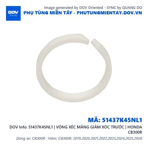 51437K45NL1 | VÒNG XÉC MĂNG GIẢM XÓC TRƯỚC | HONDA CB300R — 51437K45NL1