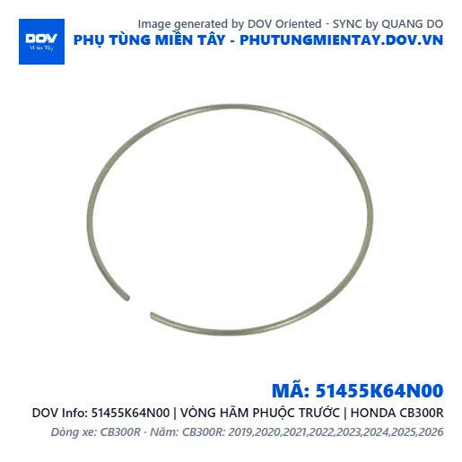 51455K64N00 | VÒNG HÃM PHUỘC TRƯỚC | HONDA CB300R — 51455K64N00