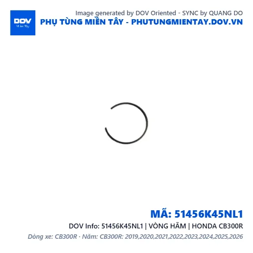 51456K45NL1 | VÒNG HÃM | HONDA CB300R — 51456K45NL1
