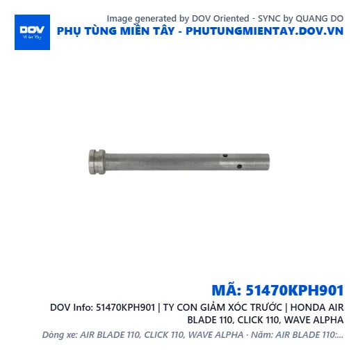 51470KPH901 | TY CON GIẢM XÓC TRƯỚC | HONDA AIR BLADE 110, CLICK 110, WAVE ALPHA — 51470KPH901