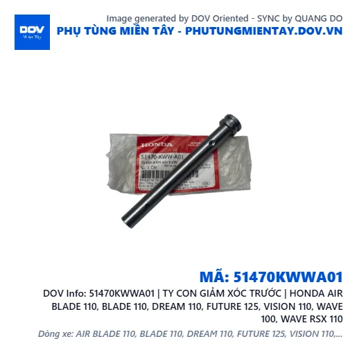 51470KWWA01 | TY CON GIẢM XÓC TRƯỚC | HONDA AIR BLADE 110, BLADE 110, DREAM 110, FUTURE 125, VISION 110, WAVE 100, WAVE RSX 110 — 51470KWWA01