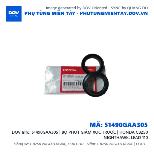 51490GAA305 | BỘ PHỚT GIẢM XÓC TRƯỚC | HONDA CB250 NIGHTHAWK, LEAD 110 — 51490GAA305