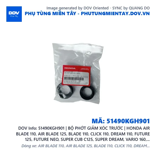 51490KGH901 | BỘ PHỚT GIẢM XÓC TRƯỚC | HONDA AIR BLADE 110, AIR BLADE 125, BLADE 110, CLICK 110, DREAM 110, FUTURE 125, FUTURE NEO, SUPER CUB C125, SUPER DREAM, VARIO 160, VISION 110, WAVE 100, WAVE ALPHA 110, WAVE RSX 110 — 51490KGH901