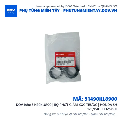 51490KL8900 | BỘ PHỚT GIẢM XÓC TRƯỚC | HONDA SH 125/150, SH 125/160 — 51490KL8900