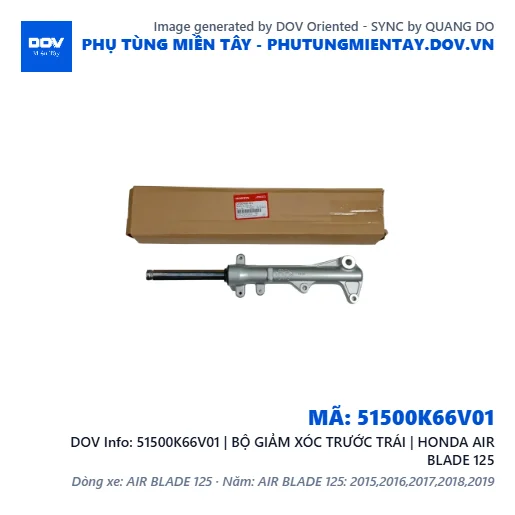 51500K66V01 | BỘ GIẢM XÓC TRƯỚC TRÁI | HONDA AIR BLADE 125 — 51500K66V01