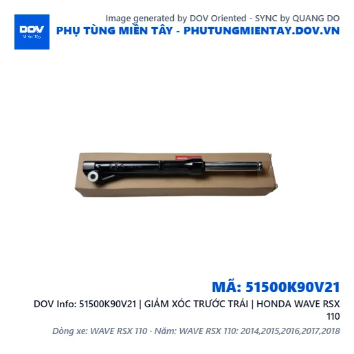 51500K90V21 | GIẢM XÓC TRƯỚC TRÁI | HONDA WAVE RSX 110 — 51500K90V21