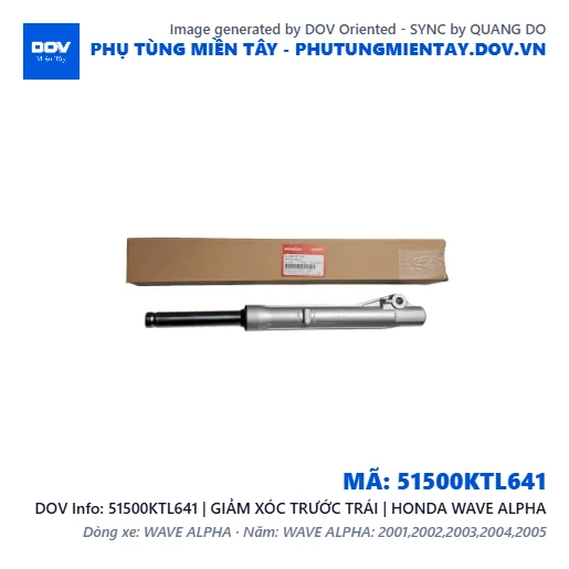 51500KTL641 | GIẢM XÓC TRƯỚC TRÁI | HONDA WAVE ALPHA — 51500KTL641