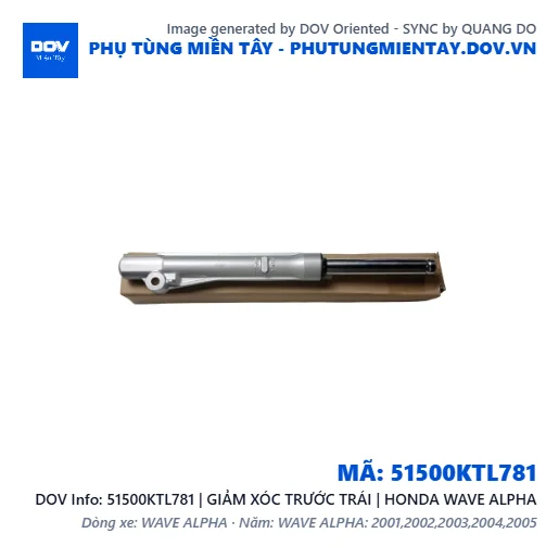 51500KTL781 | GIẢM XÓC TRƯỚC TRÁI | HONDA WAVE ALPHA — 51500KTL781