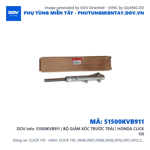 51500KVB911 | BỘ GIẢM XÓC TRƯỚC TRÁI | HONDA CLICK 110 — 51500KVB911