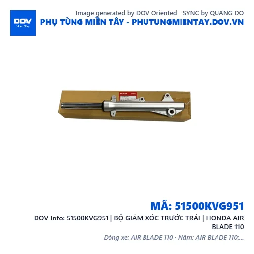 51500KVG951 | BỘ GIẢM XÓC TRƯỚC TRÁI | HONDA AIR BLADE 110 — 51500KVG951