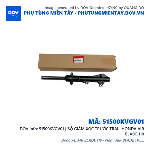 51500KVGV01 | BỘ GIẢM XÓC TRƯỚC TRÁI | HONDA AIR BLADE 110 — 51500KVGV01
