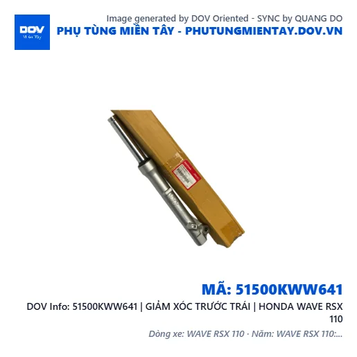 51500KWW641 | GIẢM XÓC TRƯỚC TRÁI | HONDA WAVE RSX 110 — 51500KWW641