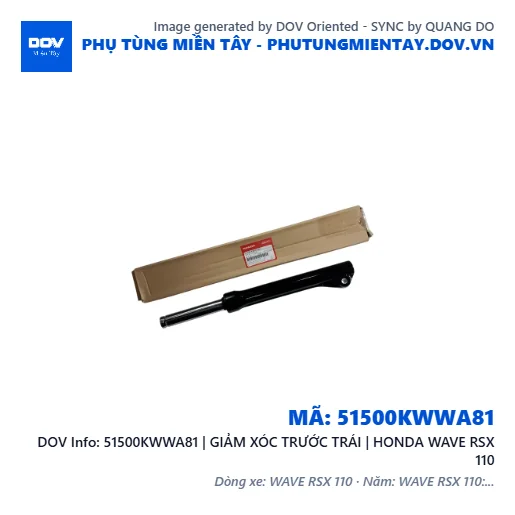 51500KWWA81 | GIẢM XÓC TRƯỚC TRÁI | HONDA WAVE RSX 110 — 51500KWWA81