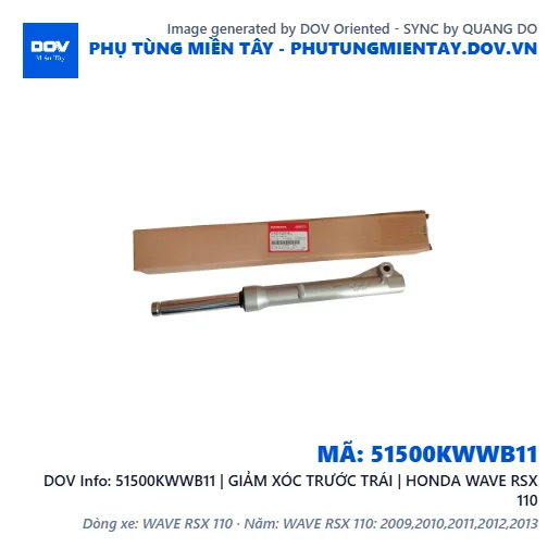 51500KWWB11 | GIẢM XÓC TRƯỚC TRÁI | HONDA WAVE RSX 110 — 51500KWWB11