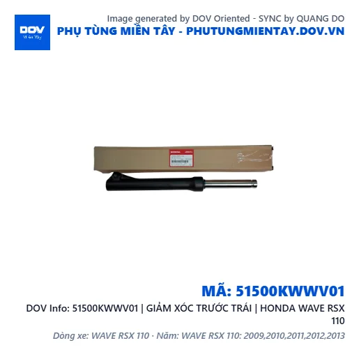 51500KWWV01 | GIẢM XÓC TRƯỚC TRÁI | HONDA WAVE RSX 110 — 51500KWWV01