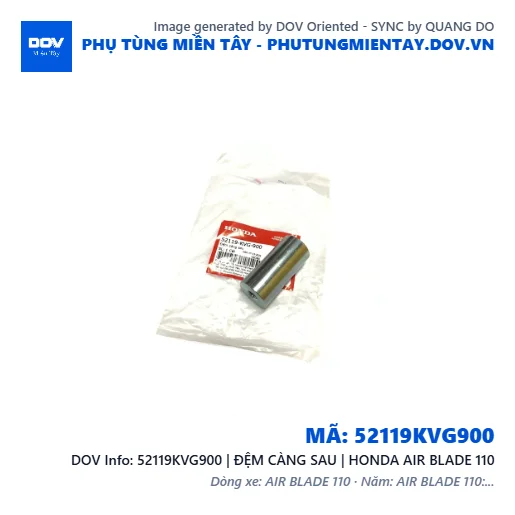 52119KVG900 | ĐỆM CÀNG SAU | HONDA AIR BLADE 110 — 52119KVG900