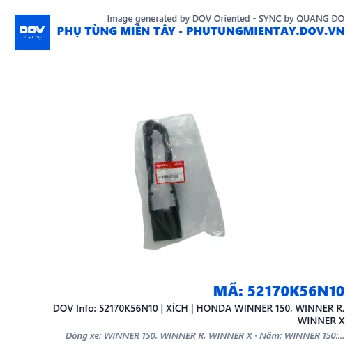 52170K56N10 | XÍCH | HONDA WINNER 150, WINNER R, WINNER X — 52170K56N10