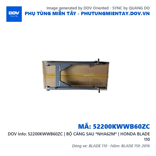 52200KWWB60ZC | BỘ CÀNG SAU *NHA62M* | HONDA BLADE 110 — 52200KWWB60ZC