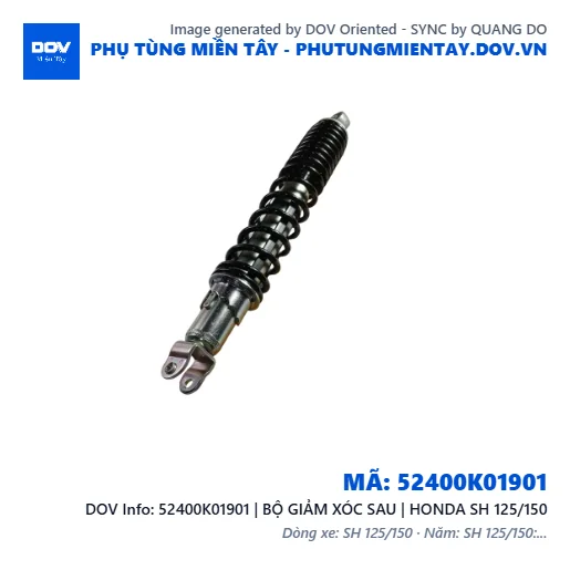52400K01901 | BỘ GIẢM XÓC SAU | HONDA SH 125/150 — 52400K01901