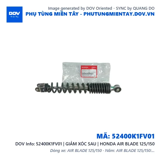 52400K1FV01 | GIẢM XÓC SAU | HONDA AIR BLADE 125/150 — 52400K1FV01