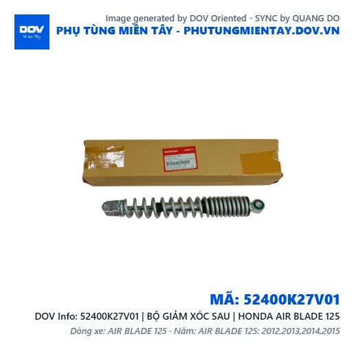52400K27V01 | BỘ GIẢM XÓC SAU | HONDA AIR BLADE 125 — 52400K27V01