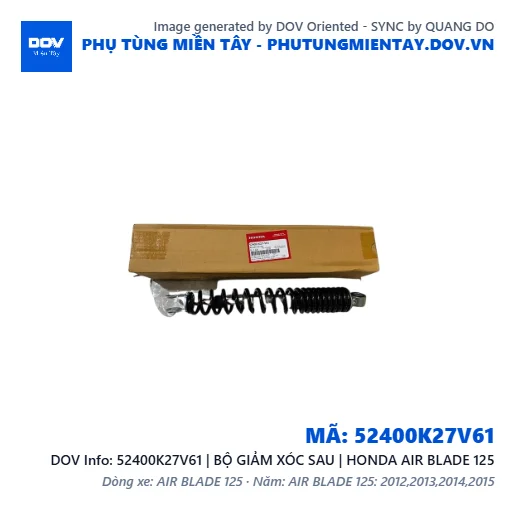 52400K27V61 | BỘ GIẢM XÓC SAU | HONDA AIR BLADE 125 — 52400K27V61
