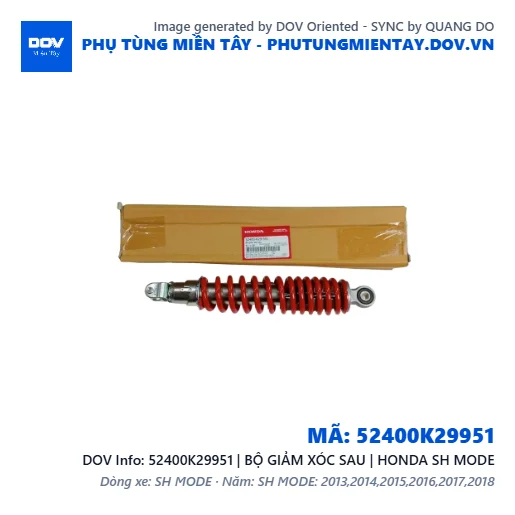52400K29951 | BỘ GIẢM XÓC SAU | HONDA SH MODE — 52400K29951