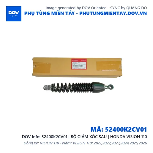 52400K2CV01 | BỘ GIẢM XÓC SAU | HONDA VISION 110 — 52400K2CV01
