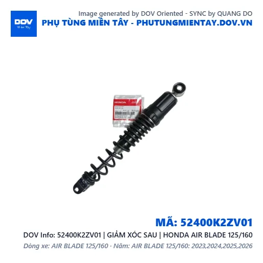 52400K2ZV01 | GIẢM XÓC SAU | HONDA AIR BLADE 125/160 — 52400K2ZV01