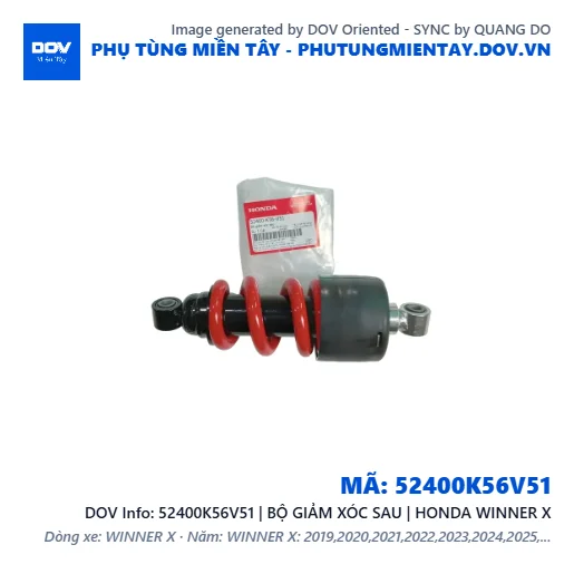 52400K56V51 | BỘ GIẢM XÓC SAU | HONDA WINNER X — 52400K56V51
