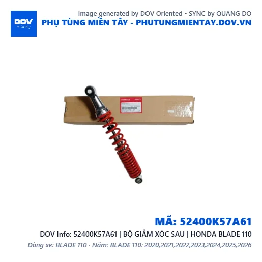 52400K57A61 | BỘ GIẢM XÓC SAU | HONDA BLADE 110 — 52400K57A61