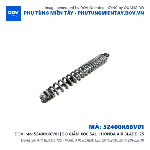 52400K66V01 | BỘ GIẢM XÓC SAU | HONDA AIR BLADE 125 — 52400K66V01