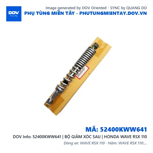 52400KWW641 | BỘ GIẢM XÓC SAU | HONDA WAVE RSX 110 — 52400KWW641