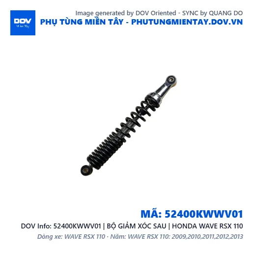 52400KWWV01 | BỘ GIẢM XÓC SAU | HONDA WAVE RSX 110 — 52400KWWV01