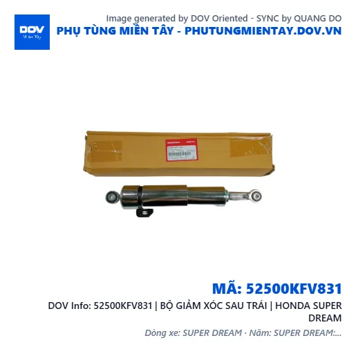 52500KFV831 | BỘ GIẢM XÓC SAU TRÁI | HONDA SUPER DREAM — 52500KFV831