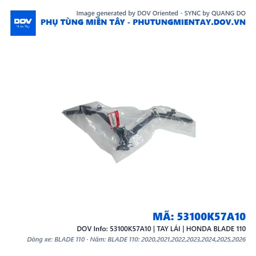 53100K57A10 | TAY LÁI | HONDA BLADE 110 — 53100K57A10