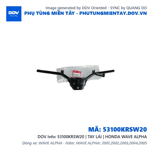53100KRSW20 | TAY LÁI | HONDA WAVE ALPHA — 53100KRSW20