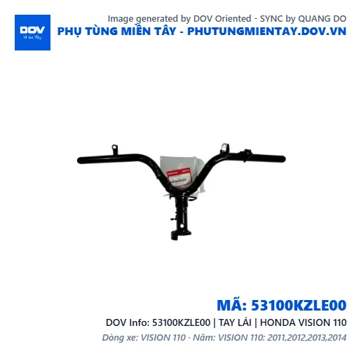 53100KZLE00 | TAY LÁI | HONDA VISION 110 — 53100KZLE00
