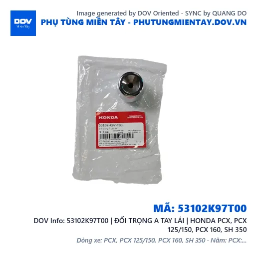 53102K97T00 | ĐỐI TRỌNG A TAY LÁI | HONDA PCX, PCX 125/150, PCX 160, SH 350 — 53102K97T00