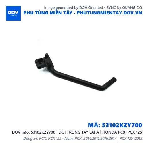 53102KZY700 | ĐỐI TRỌNG TAY LÁI A | HONDA PCX, PCX 125 — 53102KZY700