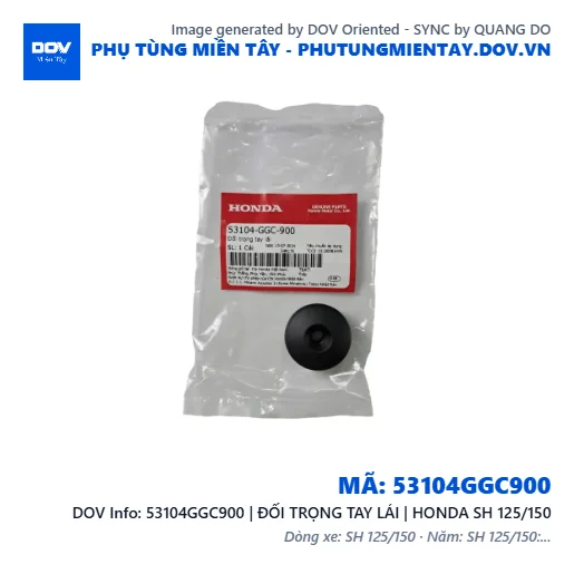 53104GGC900 | ĐỐI TRỌNG TAY LÁI | HONDA SH 125/150 — 53104GGC900