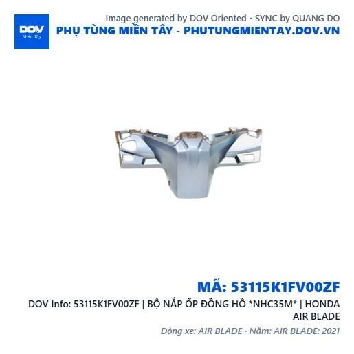 53115K1FV00ZF | BỘ NẮP ỐP ĐỒNG HỒ *NHC35M* | HONDA AIR BLADE — 53115K1FV00ZF