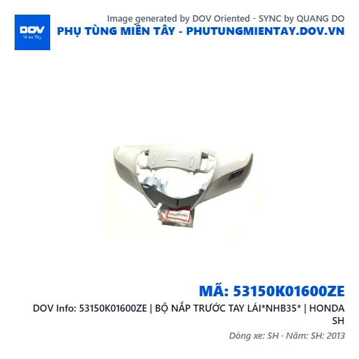 53150K01600ZE | BỘ NẮP TRƯỚC TAY LÁI*NHB35* | HONDA SH — 53150K01600ZE