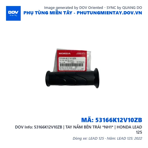 53166K12V10ZB | TAY NẮM BÊN TRÁI *NH1* | HONDA LEAD 125 — 53166K12V10ZB