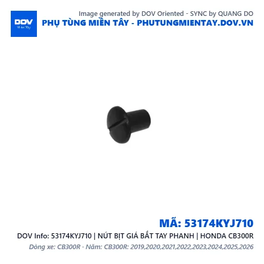 53174KYJ710 | NÚT BỊT GIÁ BẮT TAY PHANH | HONDA CB300R — 53174KYJ710