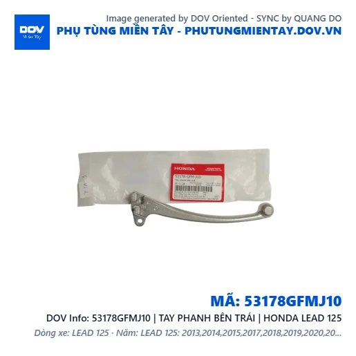 53178GFMJ10 | TAY PHANH BÊN TRÁI | HONDA LEAD 125 — 53178GFMJ10