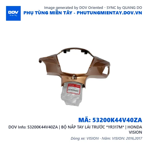 53200K44V40ZA | BỘ NẮP TAY LÁI TRƯỚC *YR317M* | HONDA VISION — 53200K44V40ZA