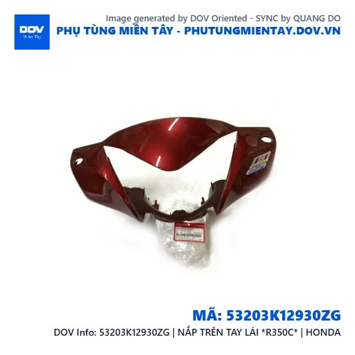 53203K12930ZG | NẮP TRÊN TAY LÁI *R350C* | HONDA — 53203K12930ZG